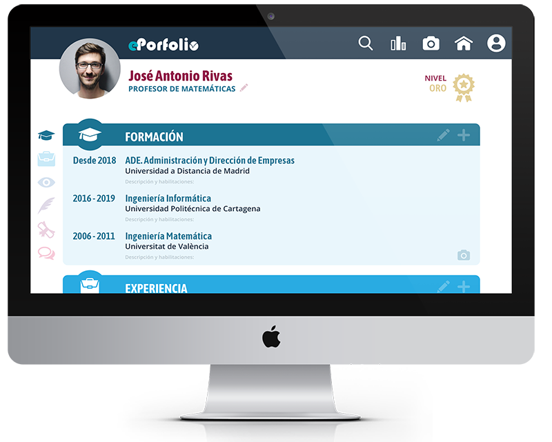 nuevo diseño eporfolio parte de perfil